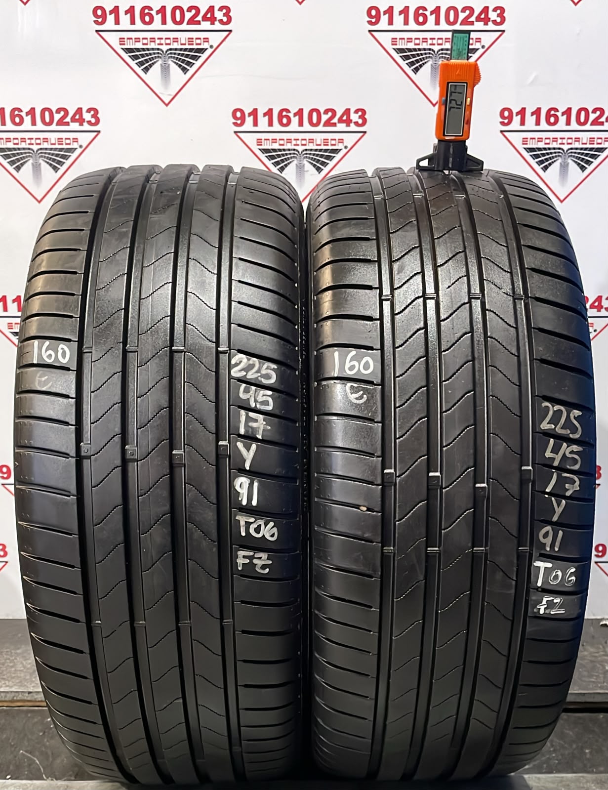 BRIDGESTONE  USADO  225/45 R17 91 Y